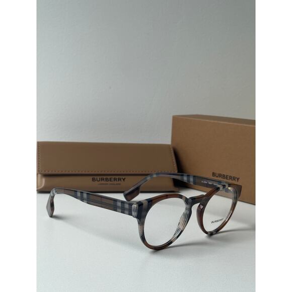 NEW Burberry BE2354 Grant Round Checked Print Frames - Picture 5 of 6